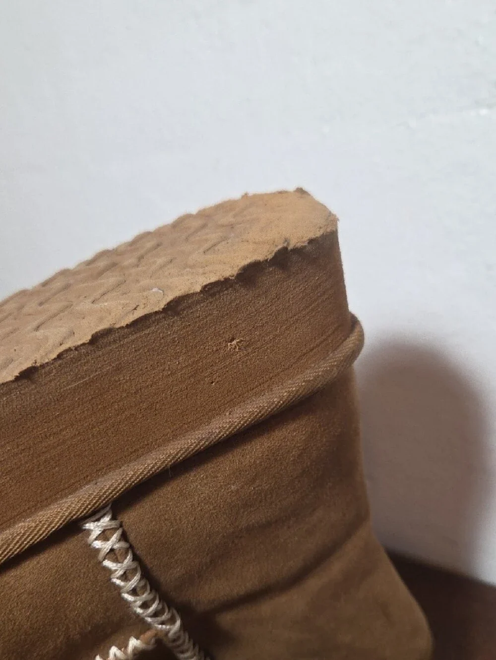 Arizona Jean Company Women's Chestnut Faux Suede Shearling Boots 11 M Platform